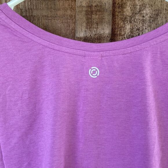 Core 10 Women's Soft Cotton Knot Twist Front Cropped Yoga Tank Plus 3X - Picture 6 of 11